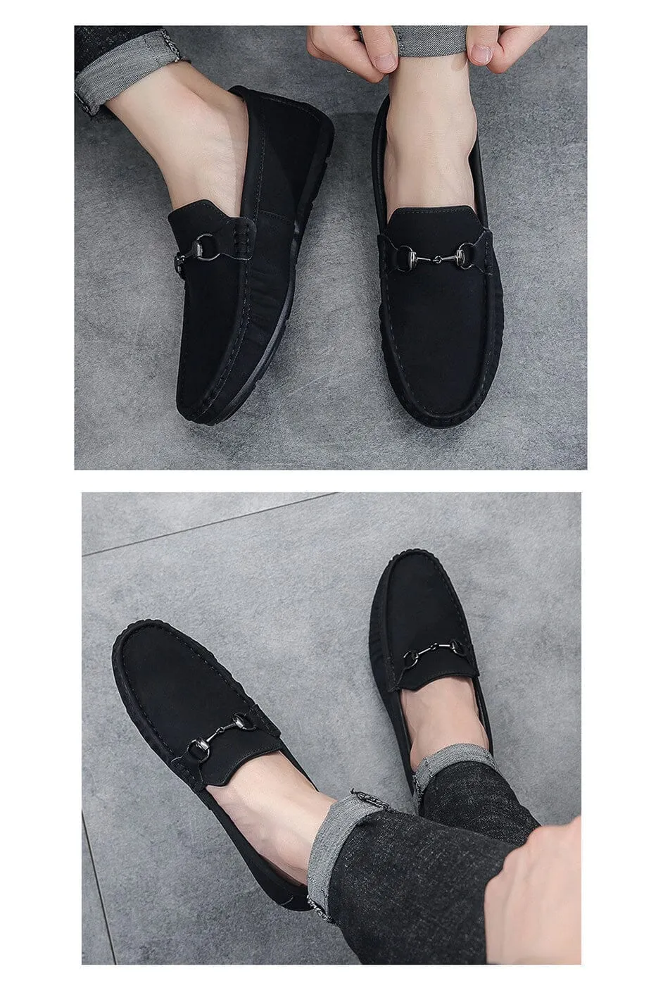 Men's Faux Suedes Casual Slip On Loafers