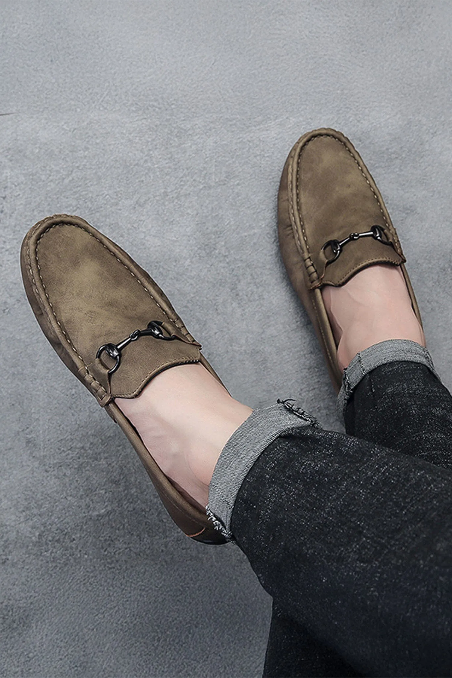 Men's Faux Suedes Casual Slip On Loafers