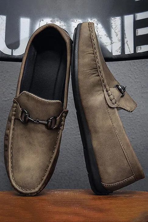 Men's Faux Suedes Casual Slip On Loafers