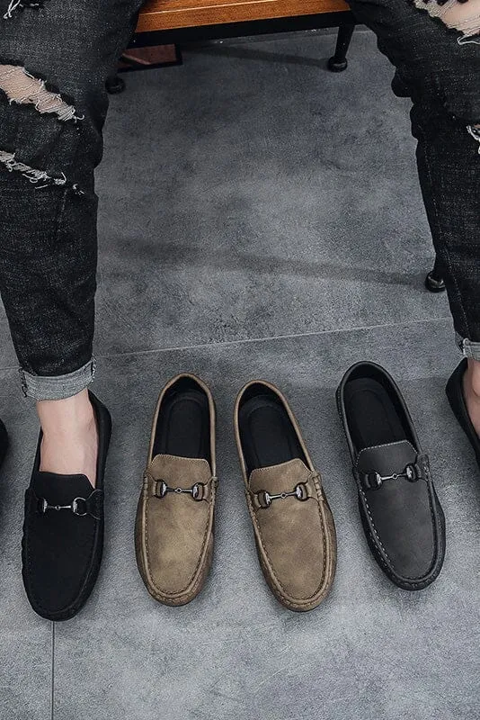 Men's Faux Suedes Casual Slip On Loafers