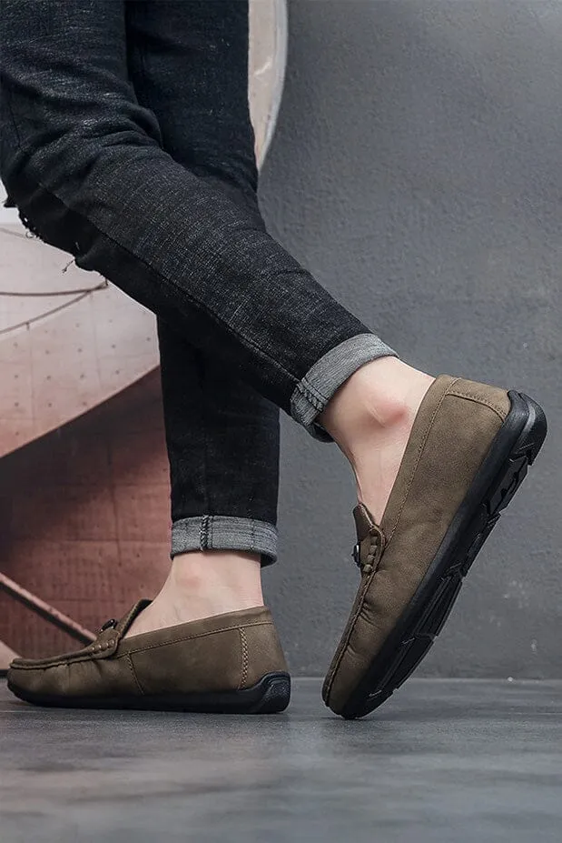 Men's Faux Suedes Casual Slip On Loafers