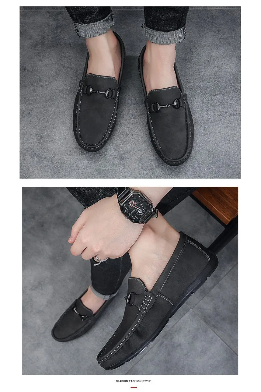 Men's Faux Suedes Casual Slip On Loafers