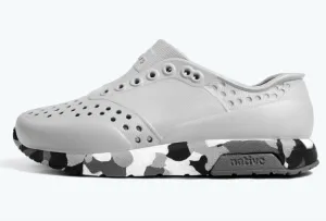 Native - Kids' Lennox Block Shoe - Grey with Multi-Grey Sole