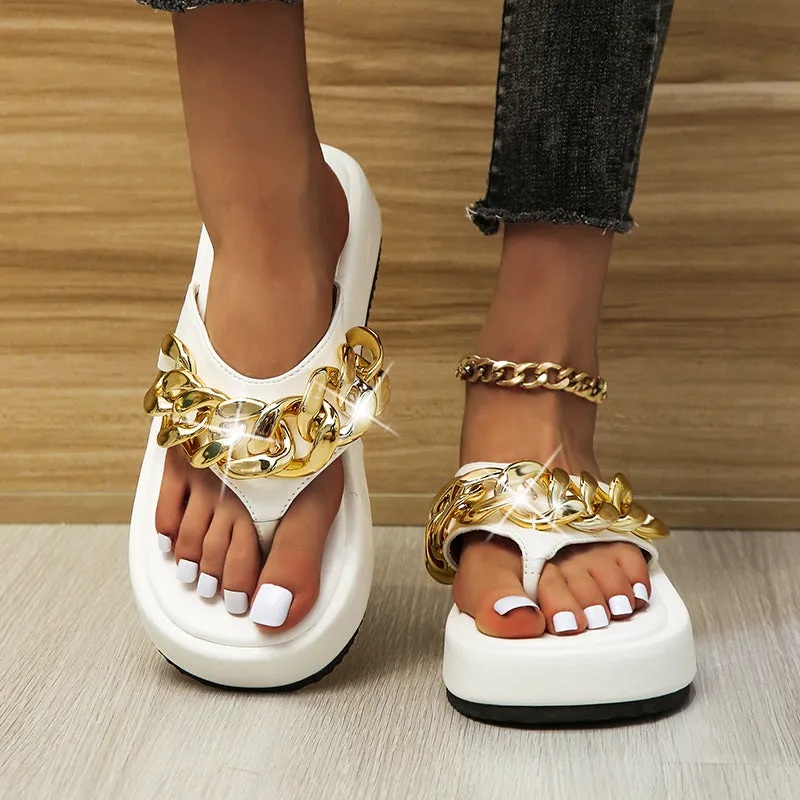 New Fashion Chain Flip-flops Sandals