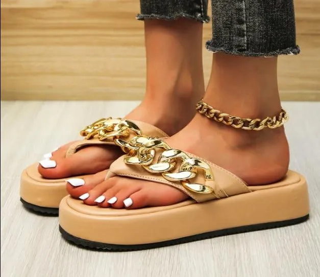 New Fashion Chain Flip-flops Sandals