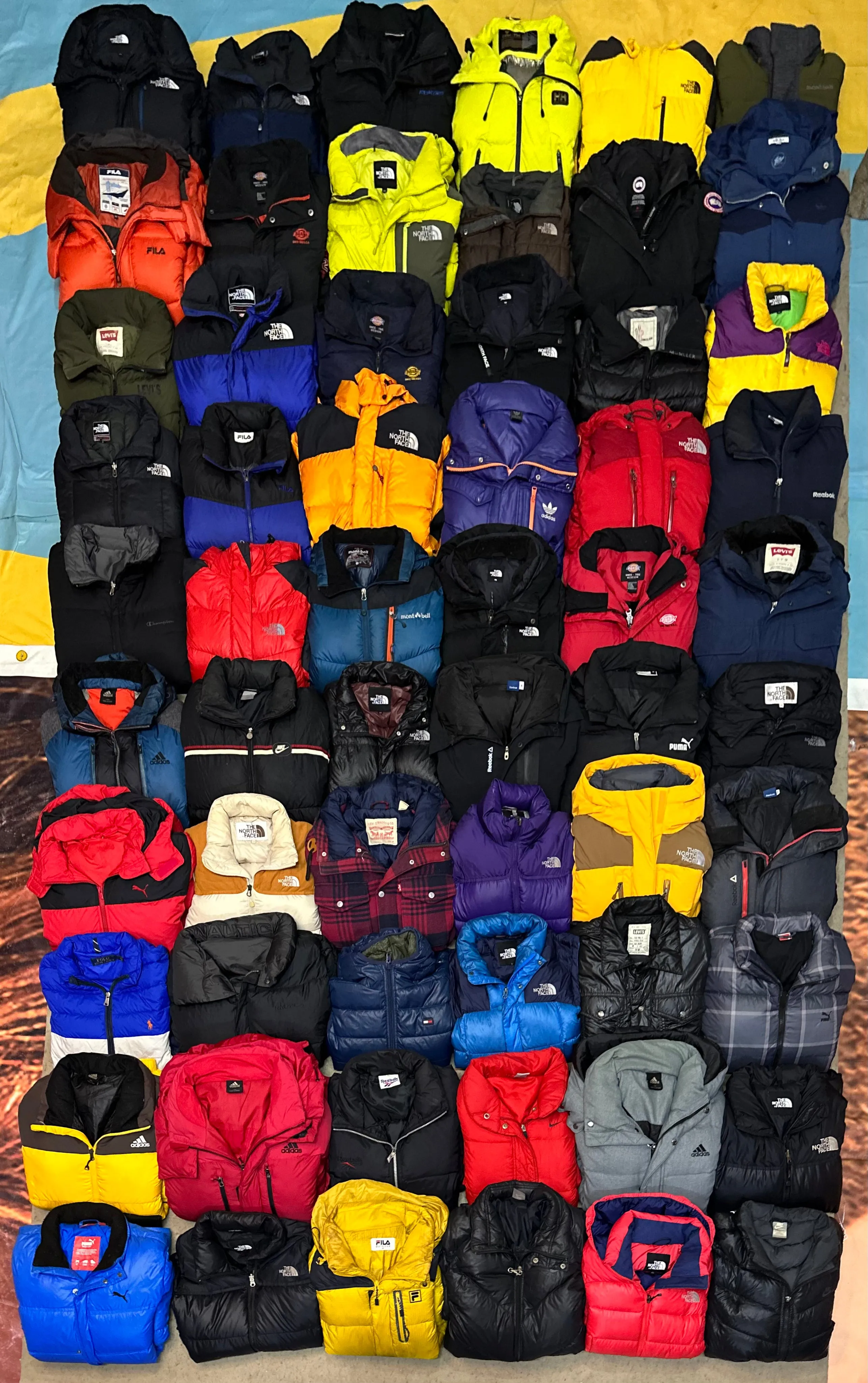 Northface/ Moncler/ Canada goose puffer jackets 60 piece