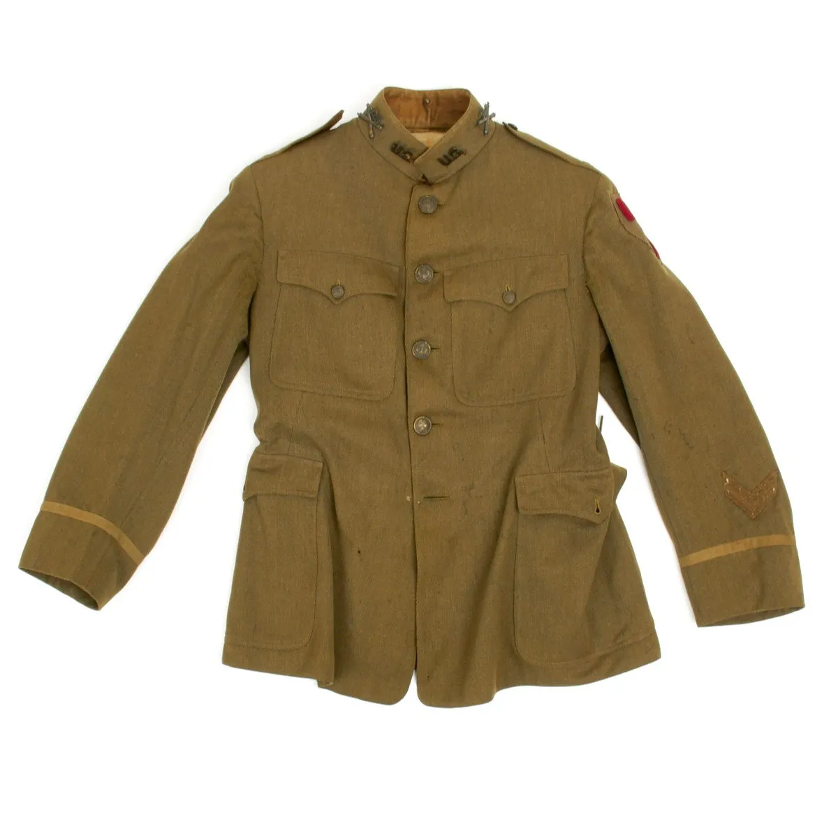 Original U.S. WWI Grouping Lieutenant Stephen T. Baily 325th Artillery Battalion