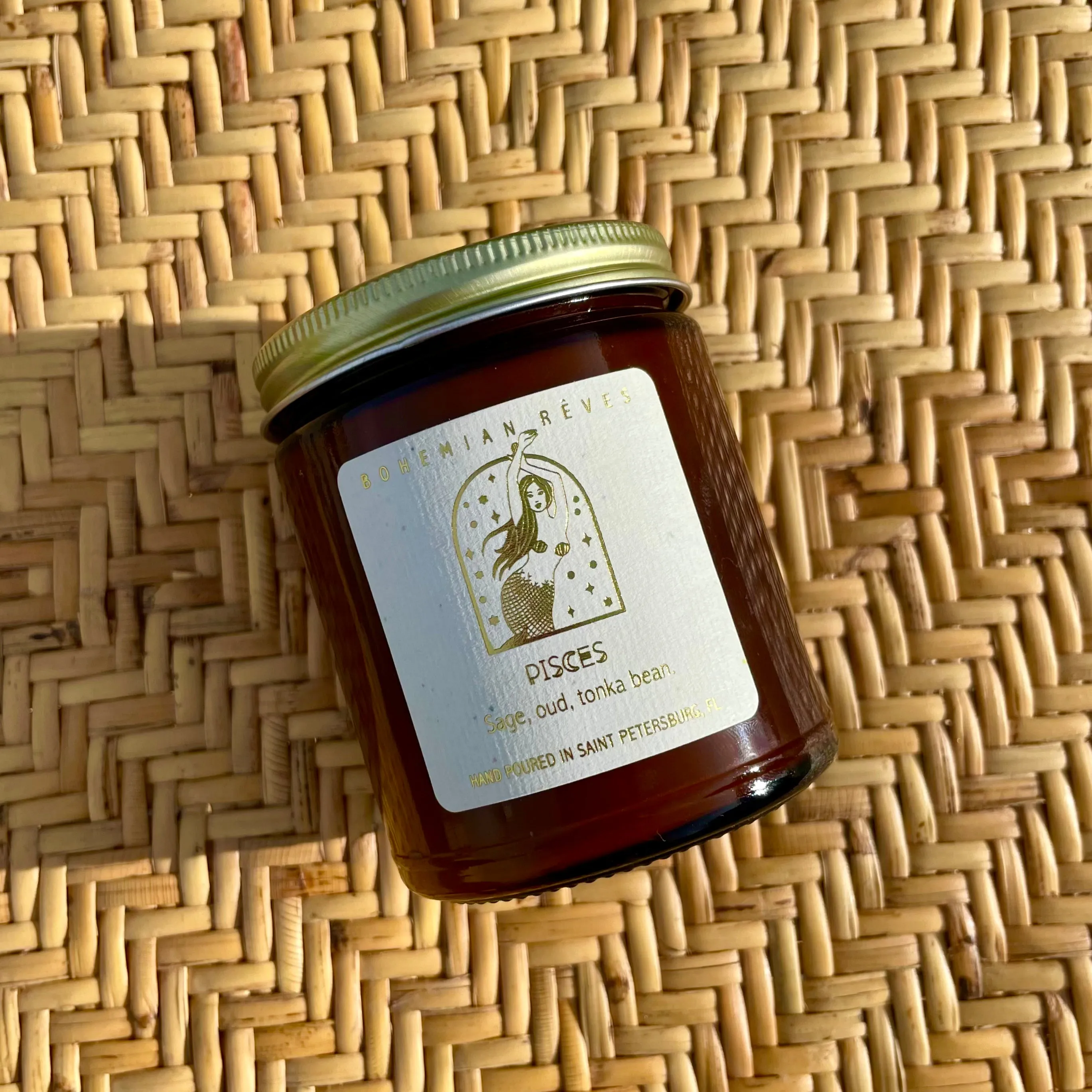 Pisces Zodiac Soy Candle