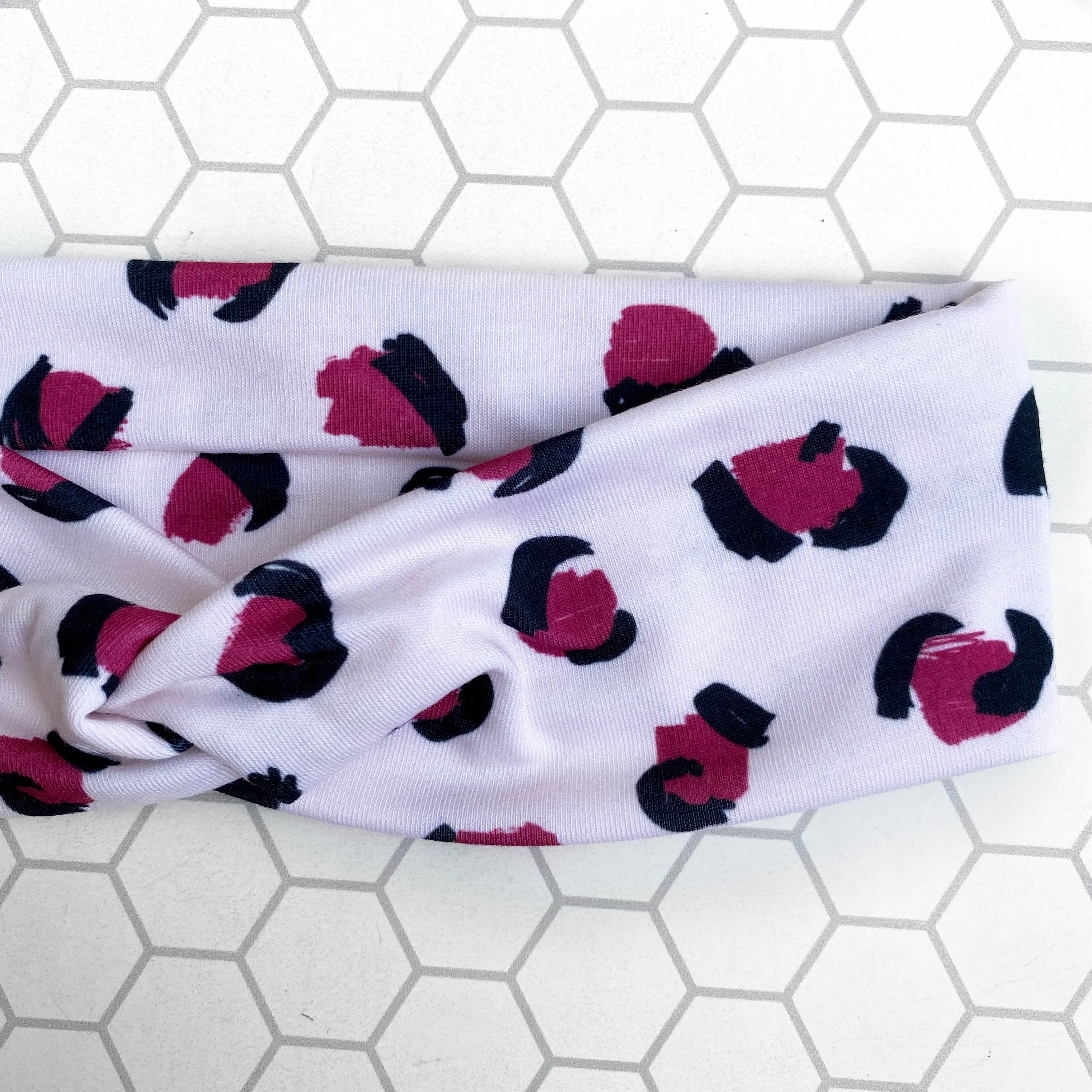 Purple Cheetah Knotties Headband