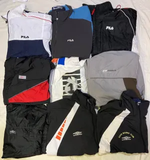 Reebok, Fila, and Umbro Windbreaker Jacket - 22 Pieces