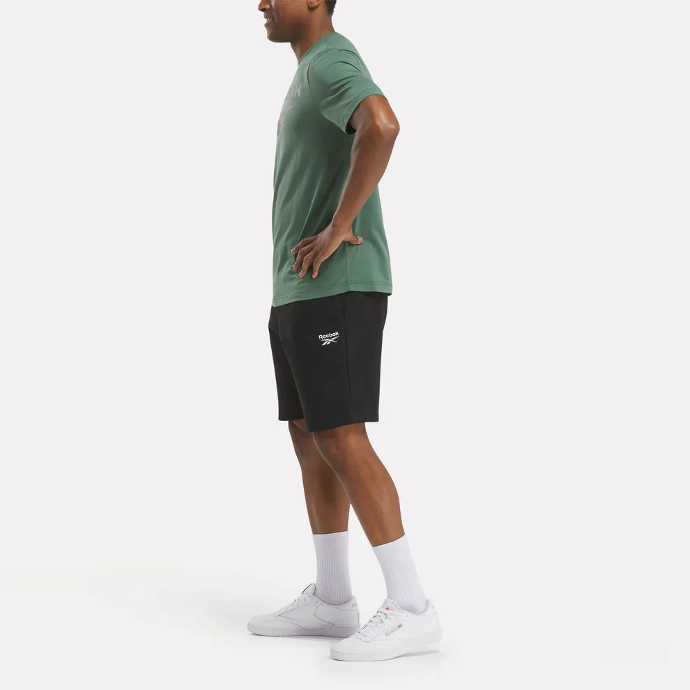 REEBOK MENS IDENTITY BIG LOGO GREEN TEE