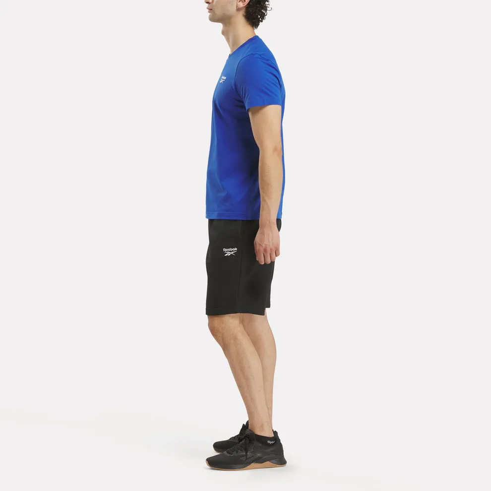 REEBOK MEN'S IDENTITY SMALL LOGO BLUE TEE