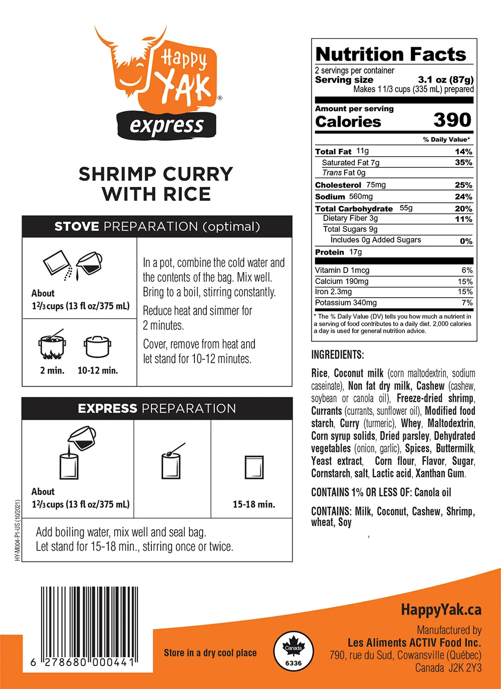 Shrimp Curry with Rice