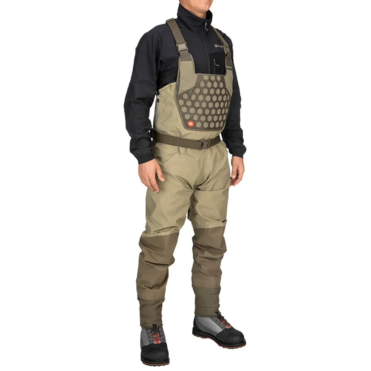 Simms Mens Dark Stone Flyweight Stockingfoot Waders