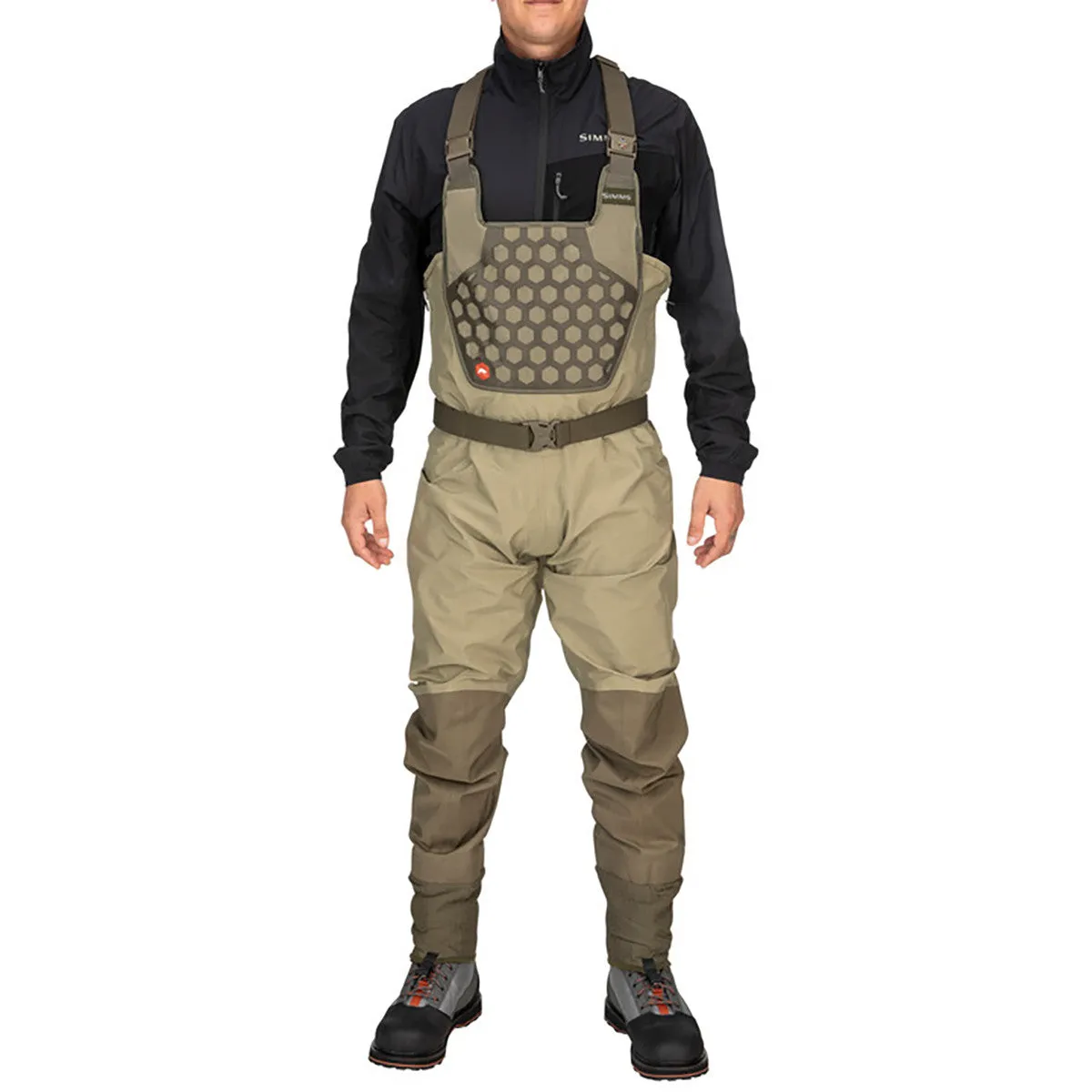 Simms Mens Dark Stone Flyweight Stockingfoot Waders