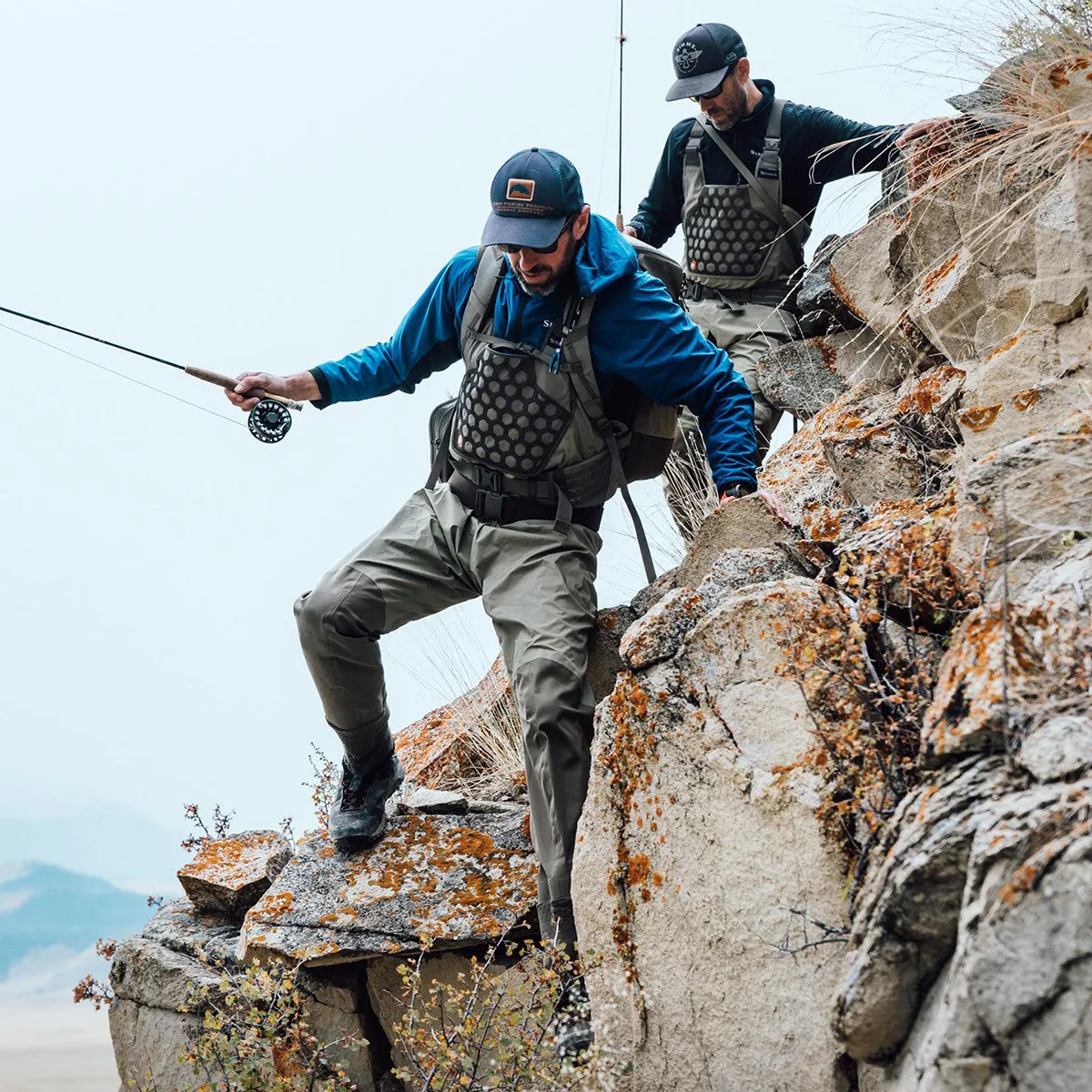 Simms Mens Dark Stone Flyweight Stockingfoot Waders