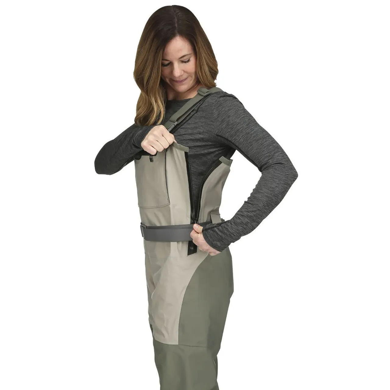 Simms Women's Freestone Z Stockingfoot Chest Waders - Beige/Khaki