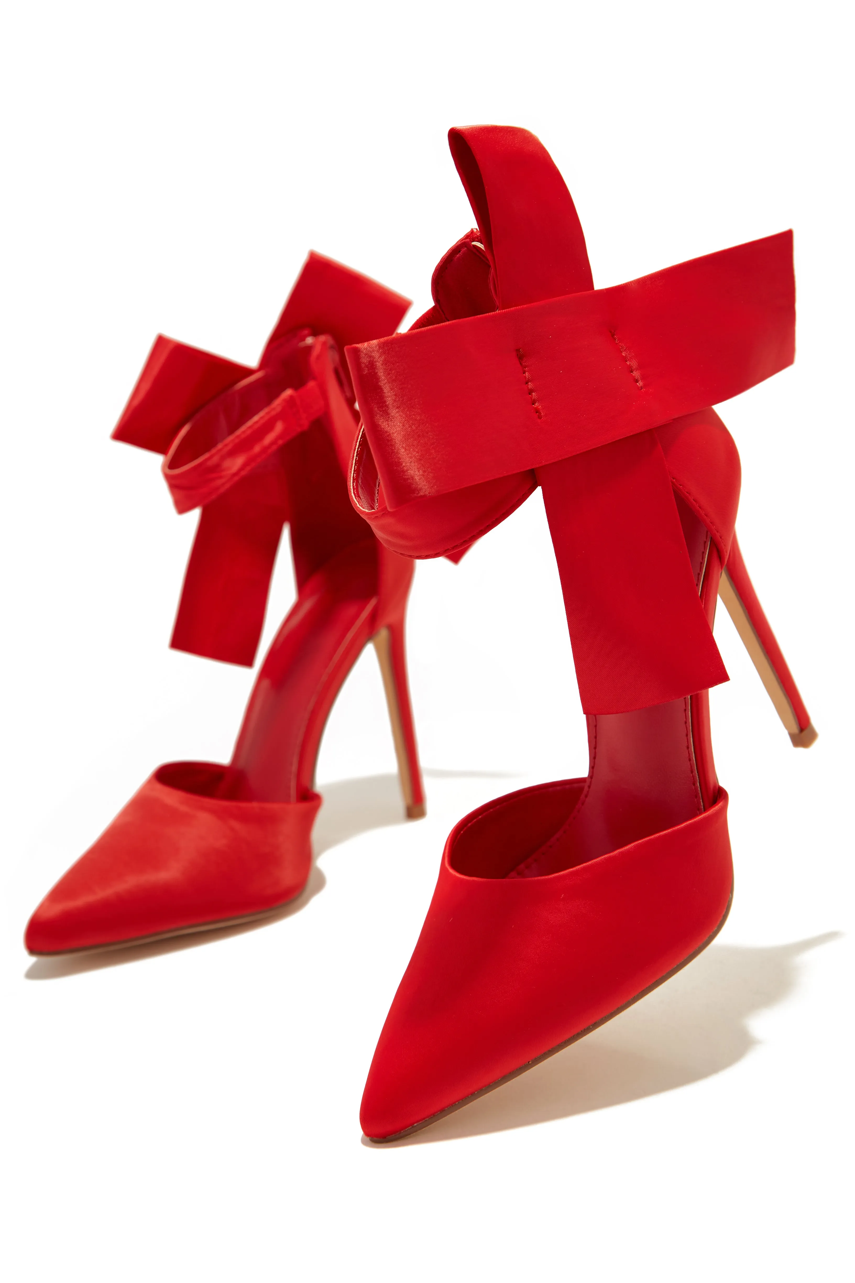 Slay The Season High Heel Pumps - Red