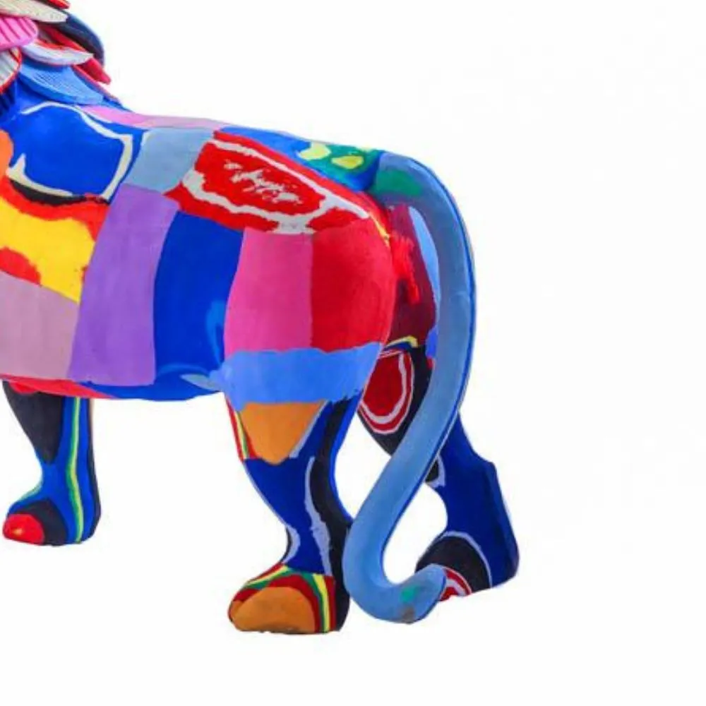 Small Recycled Flip Flop Lion Figurine