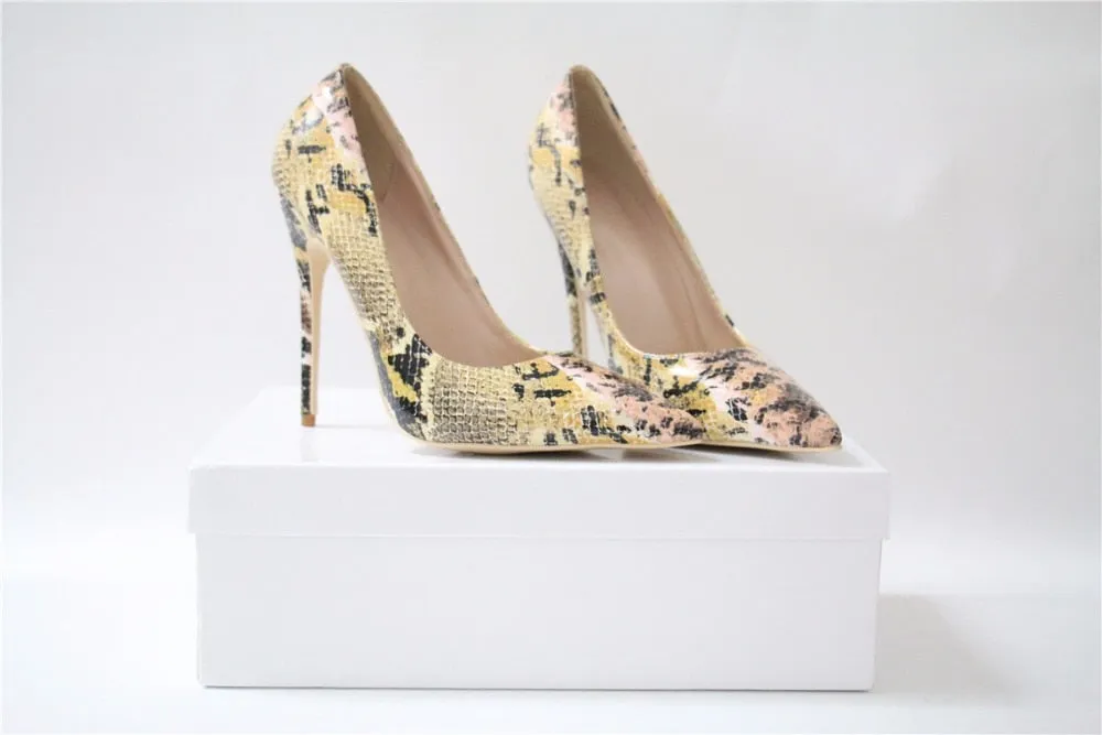 Snake Leather Pumps