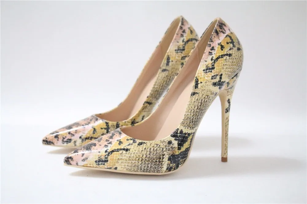 Snake Leather Pumps