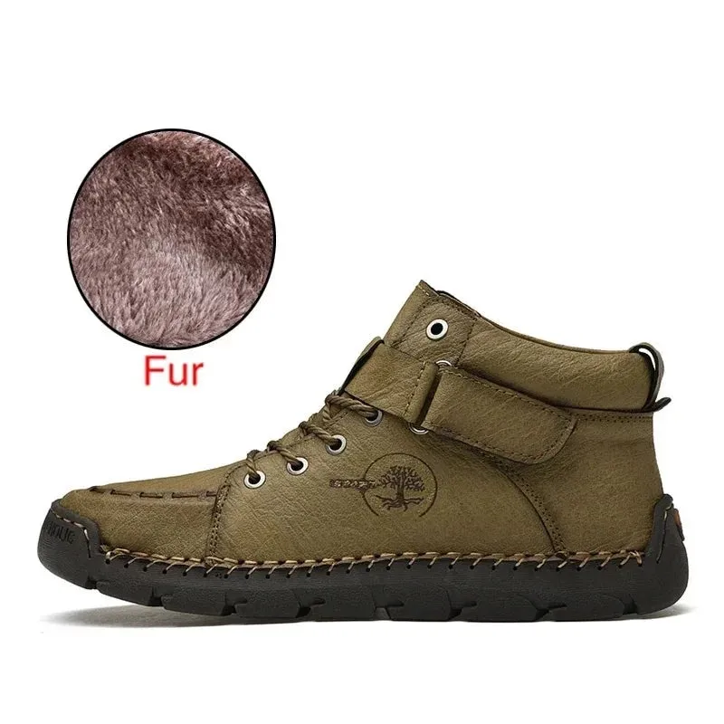 Snow Boots Protective and Wear-resistant Sole Man Boots Warm and Comfortable Winter Walking Boots Big Size 39-48