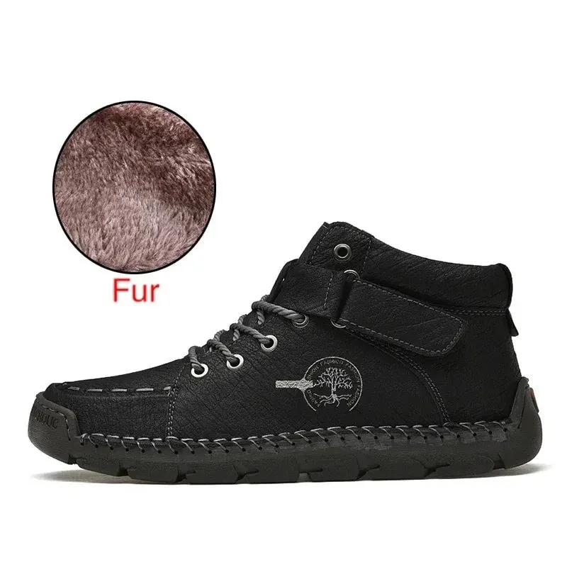 Snow Boots Protective and Wear-resistant Sole Man Boots Warm and Comfortable Winter Walking Boots Big Size 39-48
