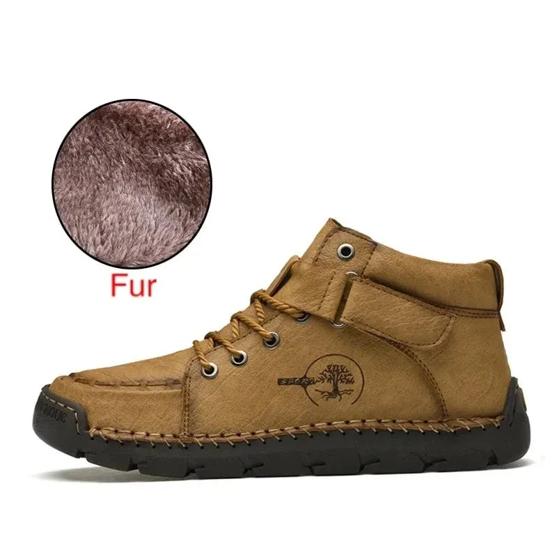 Snow Boots Protective and Wear-resistant Sole Man Boots Warm and Comfortable Winter Walking Boots Big Size 39-48