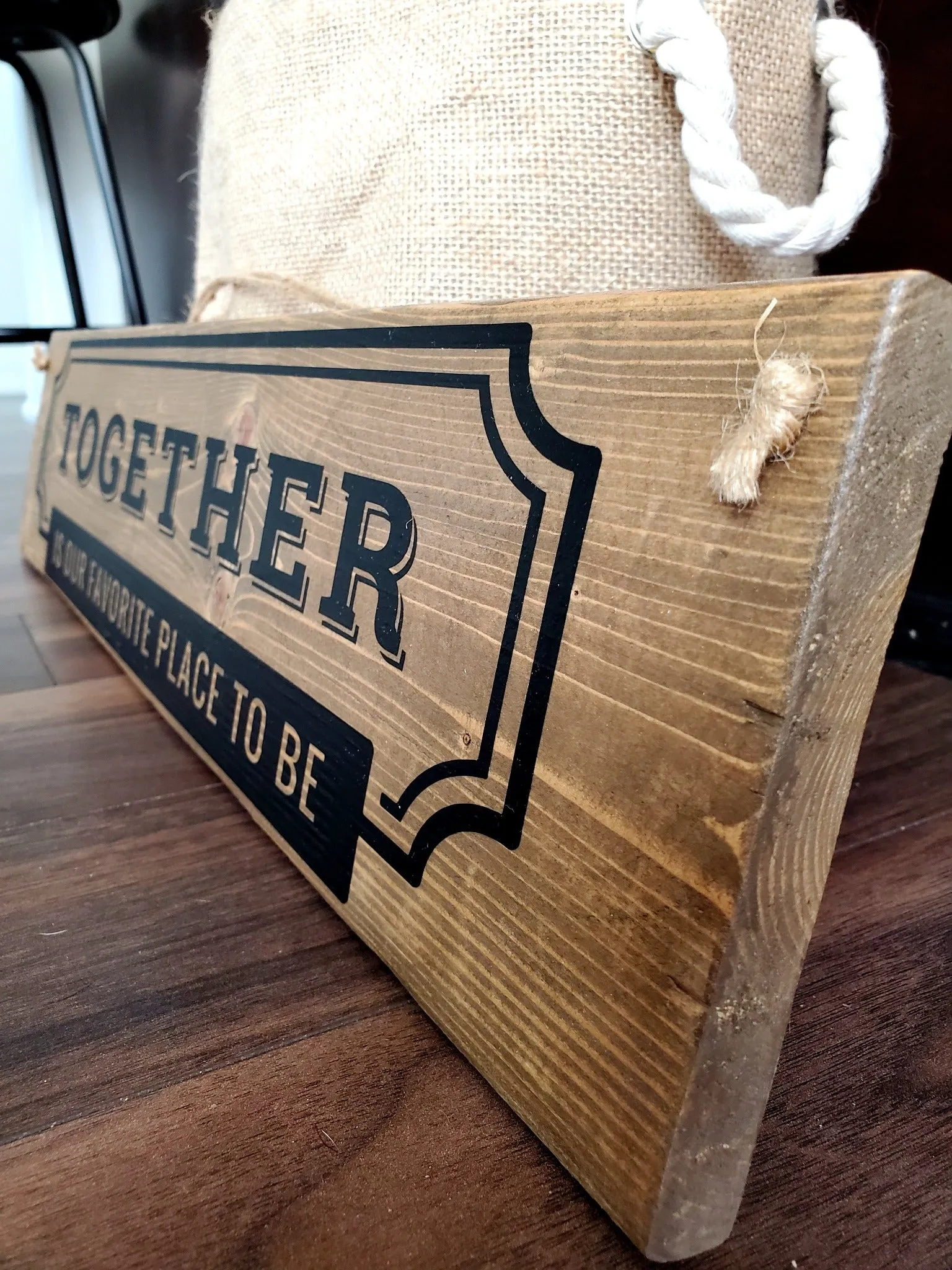 Together Is Our Favorite Place To Be - Perfect for Home Decor and Gift Giving