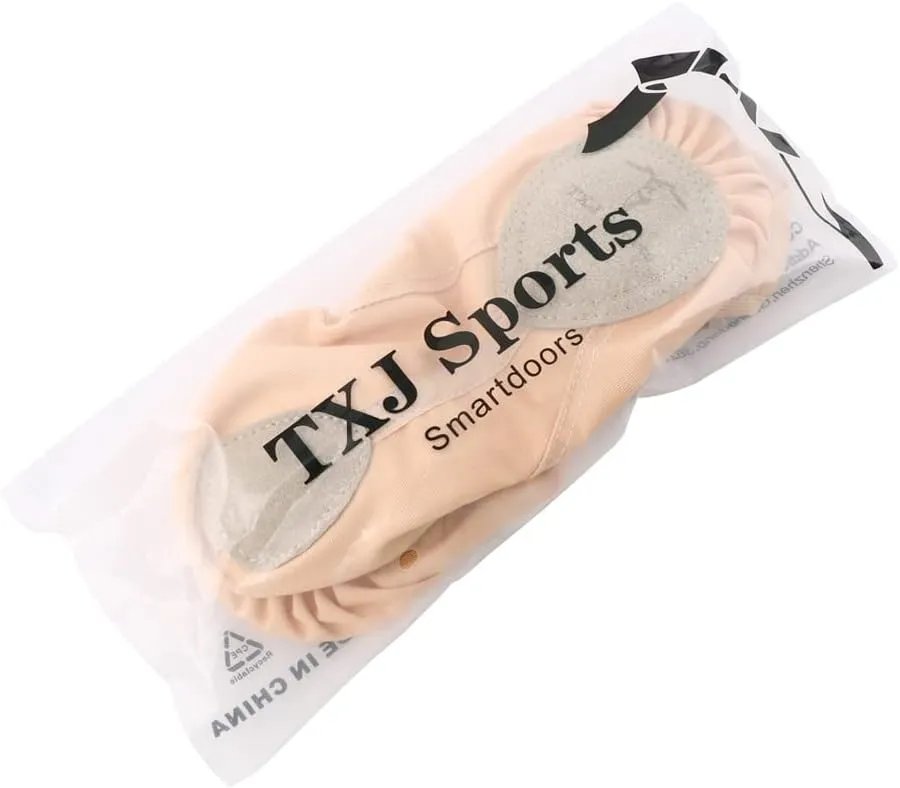 TXJ Sports Ballet Shoes for Women Girls, Women's Ballet Slipper Canvas Dance Shoes Split Sole Yoga Dance Flats