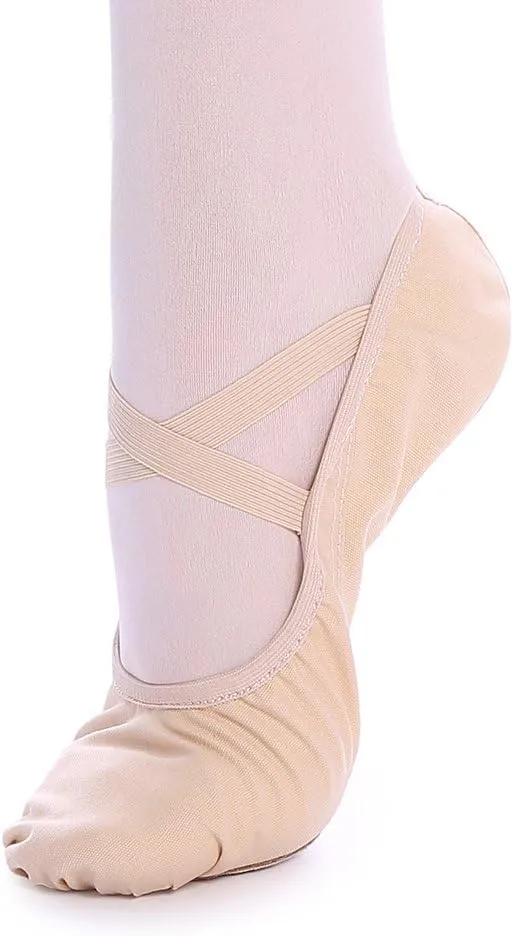 TXJ Sports Ballet Shoes for Women Girls, Women's Ballet Slipper Canvas Dance Shoes Split Sole Yoga Dance Flats