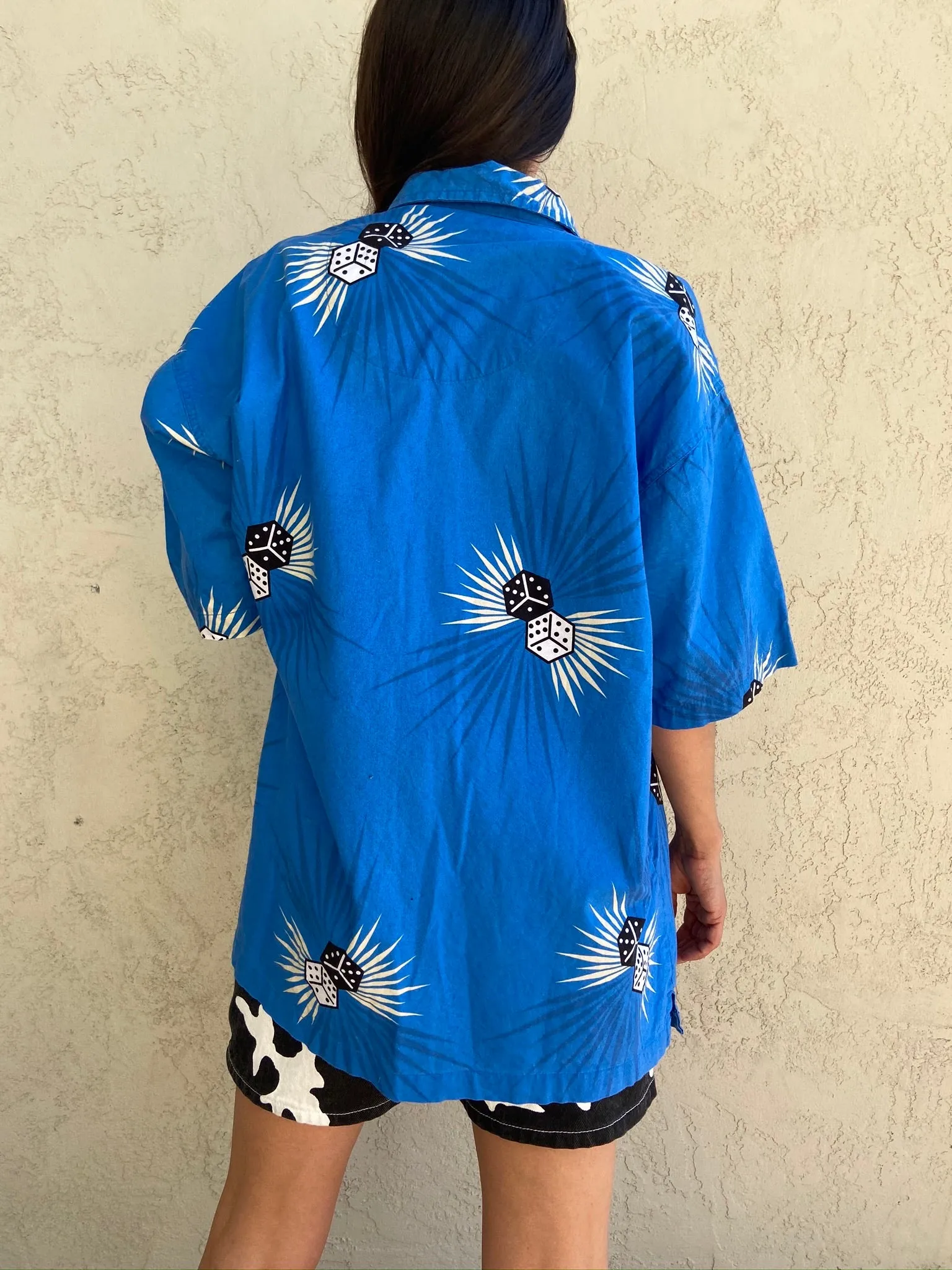 Unisex 90’s Dice Button up