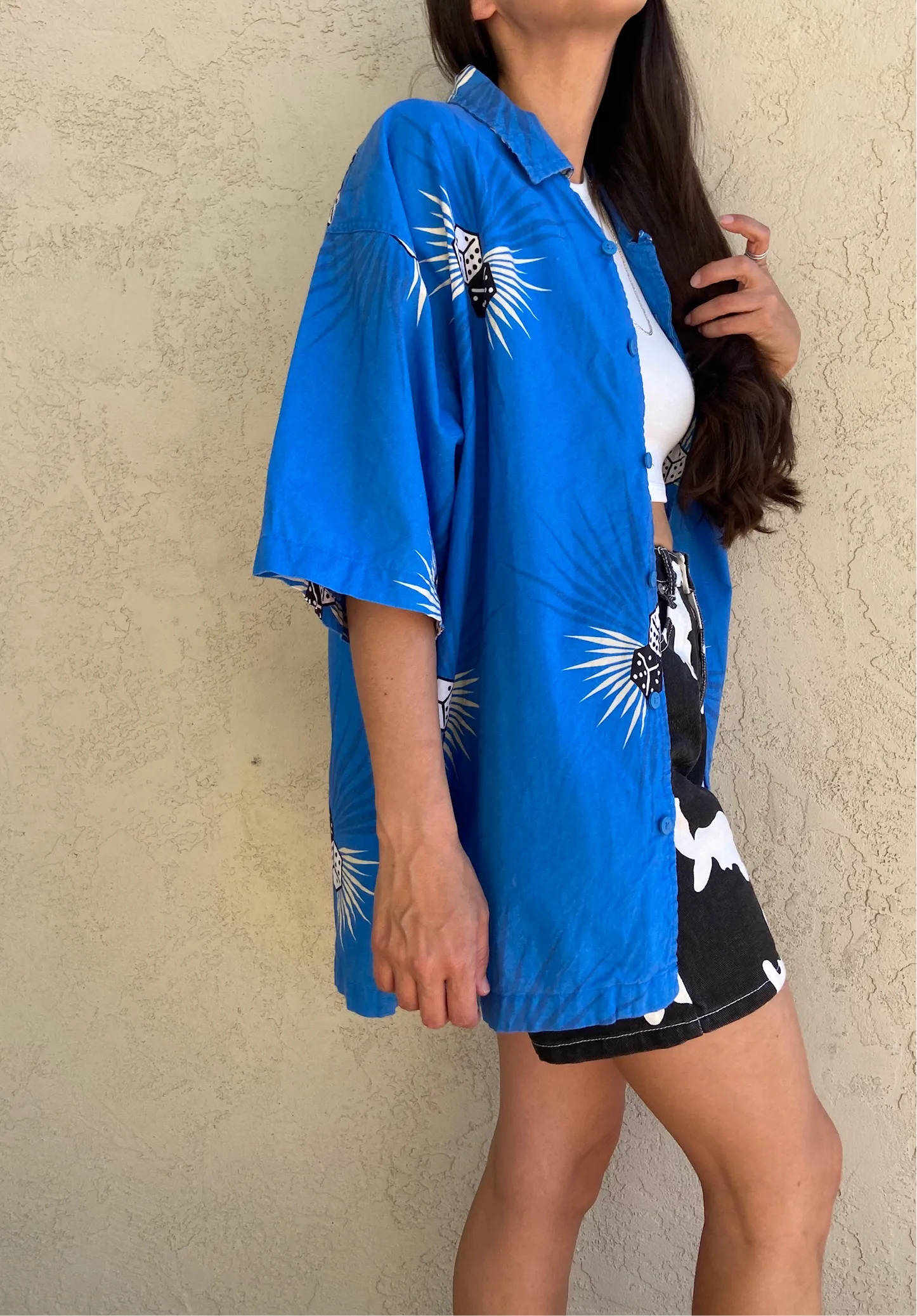 Unisex 90’s Dice Button up
