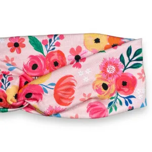 Valentine Floral Hearts Knotties Headband