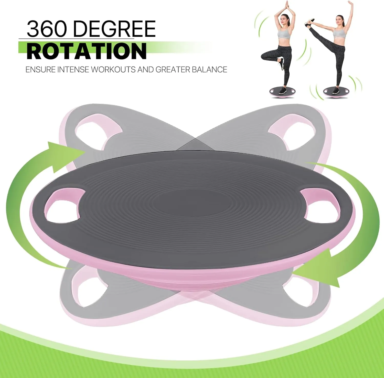 Wobble Aerobic Step Platform Balance Board with Non-skid Tpr Bump Surface, 360 Rotation for Stability Training, Versatile Home Gym Exercise Workout Step Aerobics Platform