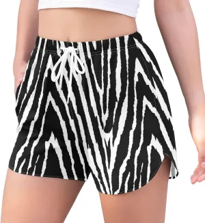 Women's Athletic Shorts with Liner Pockets Quick-Drying Beach Boardshorts Casual Workout Shorts