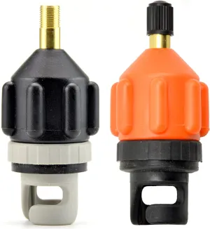 YXYX Kayak Replacement Accessories 2Pcs Paddle Board SUP Air Nozzle Kayak Surfboard Valve Inflatable Adapter On-Board Electric Pump Pump for Kayak Storage, Transfer, Maintenance (Size : Orange Grey)